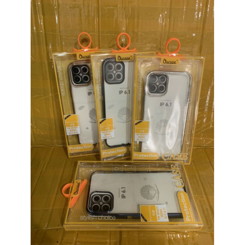 เคส Ou หรูหราขอบขัดสําหรับ iPhone 12 5.4/ IP12 Pro 6.1/ IP12 Pro Max 6.7