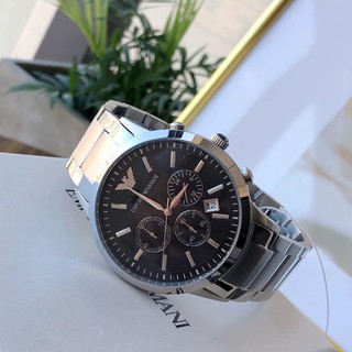 AR2434.  43 mm. Chronograph Stainless Steel Watch 😎