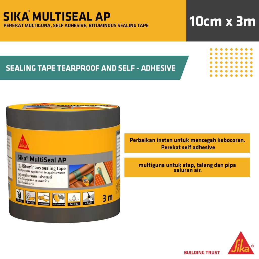 Sika - Multiseal AP 10cm x 3m กาวรั่วอเนกประสงค์ทันที