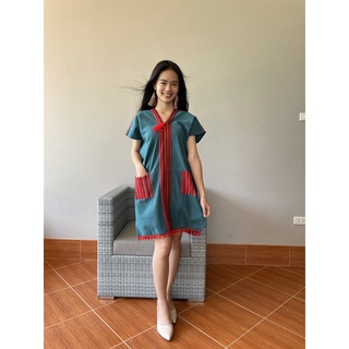 ชุดนากายาวผ้าฝ้ายฟอกนุ่ม มี 4 สี