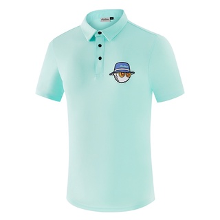 เสื้อโปโลลําลอง พิมพ์ลายโลโก้ Malbon Golf แฟชั่นฤดูร้อน สําหรับผู้ชาย