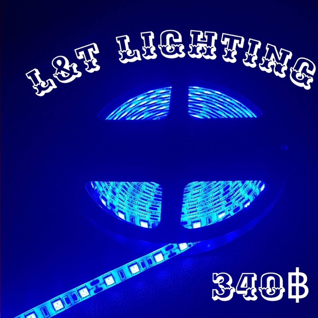ไฟเส้นLEDสีน้ำเงิน 12v. 5เมตร 340฿