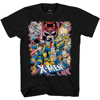 เสื้อยืดแขนสั้นลําลอง ผ้าฝ้าย ระบายอากาศได้ดี พิมพ์ลายการ์ตูน Marvel X-Men X-Cutioners Song Jump Out Comics สําหรับผู้ช