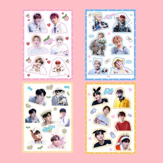 ( สั่งขั้นต่ำ 5 แผ่น ) สติ๊กเกอร์ wannaone ไม่ไดคัท อ่านก่อนสั่งจ้า