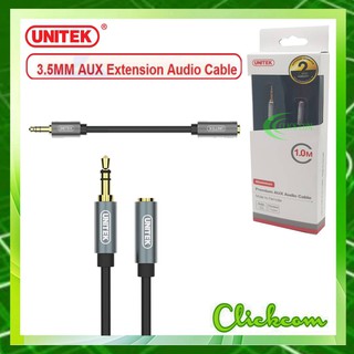 UNITEK AUX 3.5 (M) to 3.5 (F) Audio cable 1m. Y-C932ABK