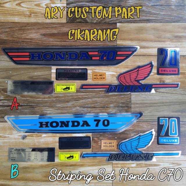 สติ๊กเกอร์ Honda C70 triping C70 bkjul