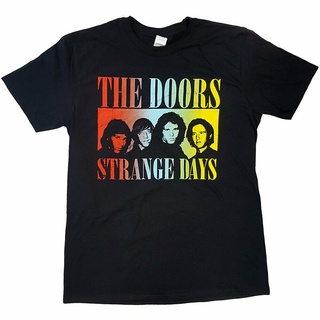 เสื้อยืดคอกลม ผ้าฝ้าย 100% พิมพ์ลาย The Doors Strange Days ระบายอากาศ เป็นที่นิยม ขายส่ง