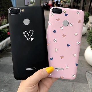 เคสโทรศัพท์มือถือซิลิโคนลายหัวใจสําหรับ Xiaomi Redmi6A Redmi Note6 Pro Redmi6 6A 6Pro Note6