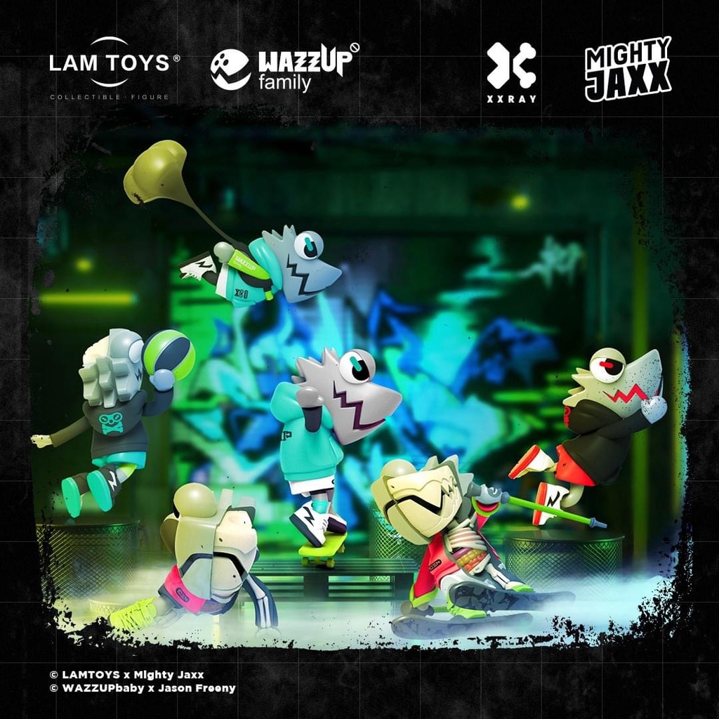 SALE 🔥 LAMTOYS WAZZBONE Squad Series ลิขสิทธิ์แท้ 🛹 Chameleon ของสะสม Lam Toys Arttoy