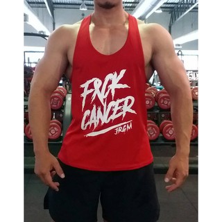 เสื้อกล้าม  F&amp;CK CANCER (สีแดง)