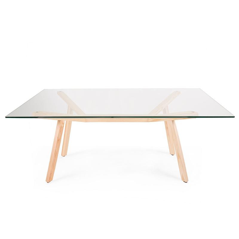 Nathan Rhodes Design SEAN DIX STYLE FORTE DINING TABLE 180X90CM (GLASS ...