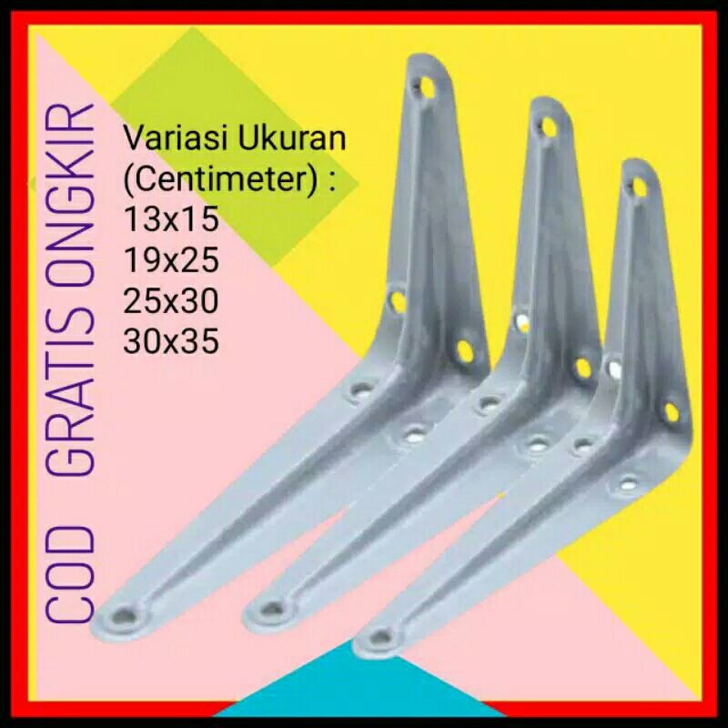 SIKU SHELF BRACKET WALL SHELF ELbow DRAWER SHELF BRACKET IRON TABLE BRACKET WALL ANGLE PLATE