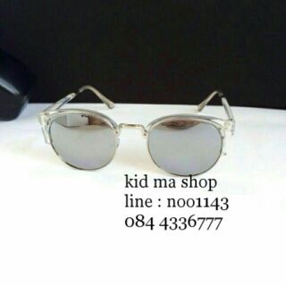 Cat eye silver mirror sunglaase