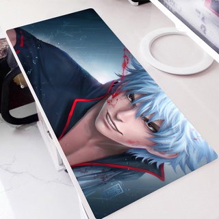 Gintama แผ่นรองเมาส์เล่นเกมขนาดใหญ่ลายการ์ตูนอะนิเมะสําหรับเล่นเกม Pc Gamer