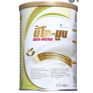 Neo-mune 400 กรัม นีโอ-มูนาหารทางการแพทย์สำหรับผู้ป่วยที่ต้องการโปรตีนและพลังงานสูง