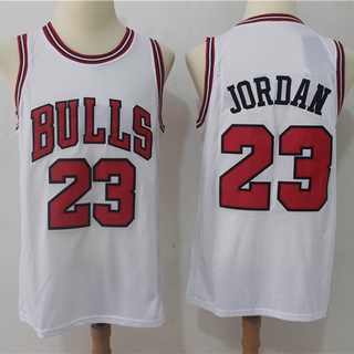 เสื้อกีฬาแขนสั้น ปักลาย Chicago Bulls Michael Jordan No.23