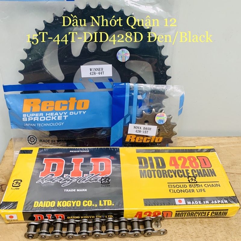 Honda Winner - GTR - Sonic 150 Sprocket Set 15T Sprocket 42T 43T 44T 45T Chain 428D 120L 9ly - 9 มม.