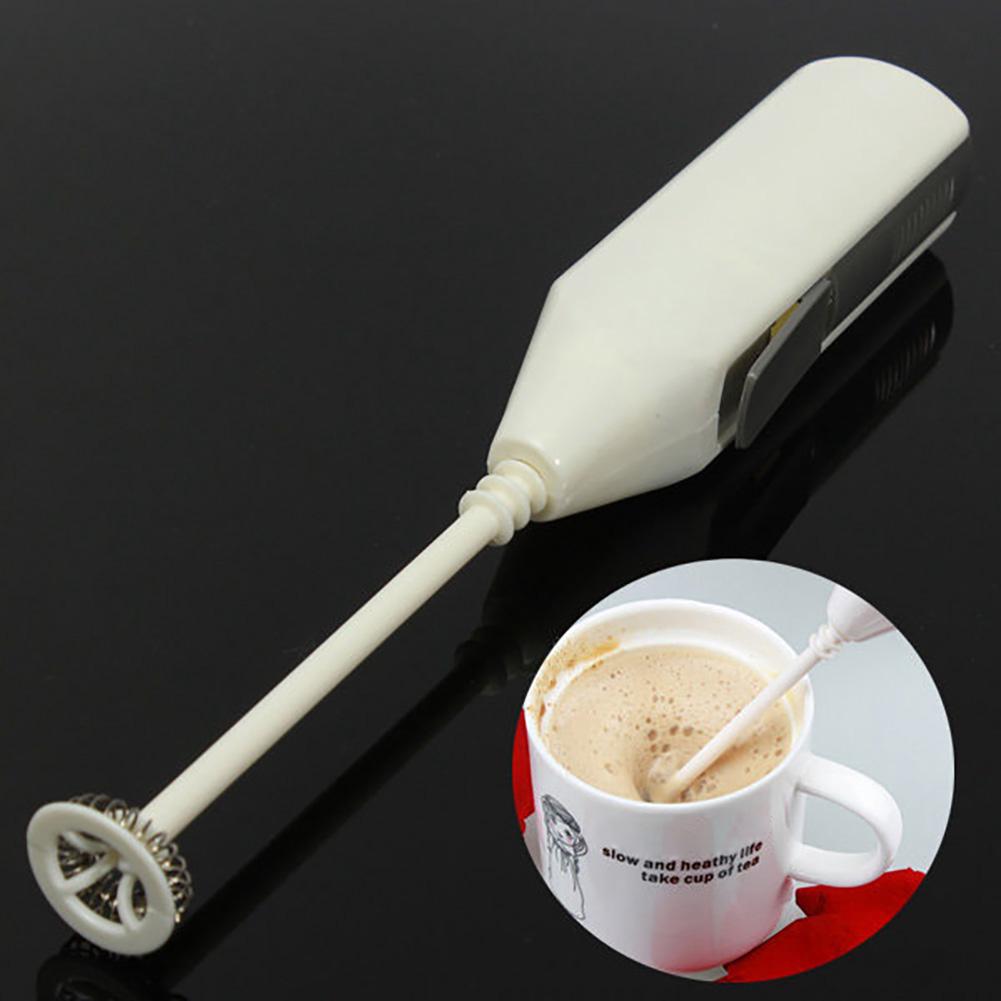 Hot Kitchen Coffee Latte Chocolate High Quality Plastic &amp; Stainless Steel Electric Milk Frother Handheld Foam Whisk