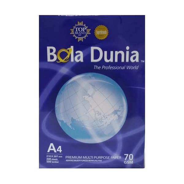 PAPER WORLD BALL A4 70 GRAM KUARTO