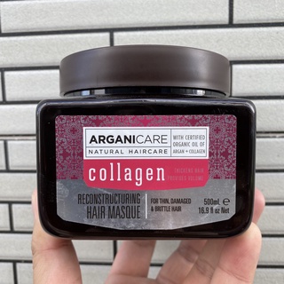 พร้อมส่ง Arganicare Collagen Reconstructing Hair Masque 500ml