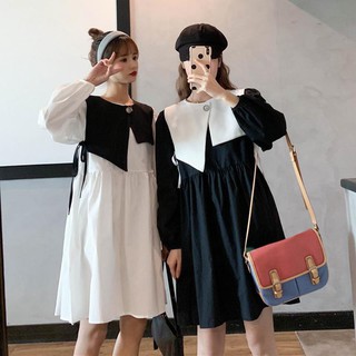 💕HOT sales ฤดูใบไม้ผลิและฤดูใบไม้ร่วง 2021 ใหม่สไตล์เฮปเบิร์นเอวสูงบางรอบคอเดรสสั้นเสื้อยืดลูกไม้ขึ้นแฟชั่นสูทสองชิ้น [