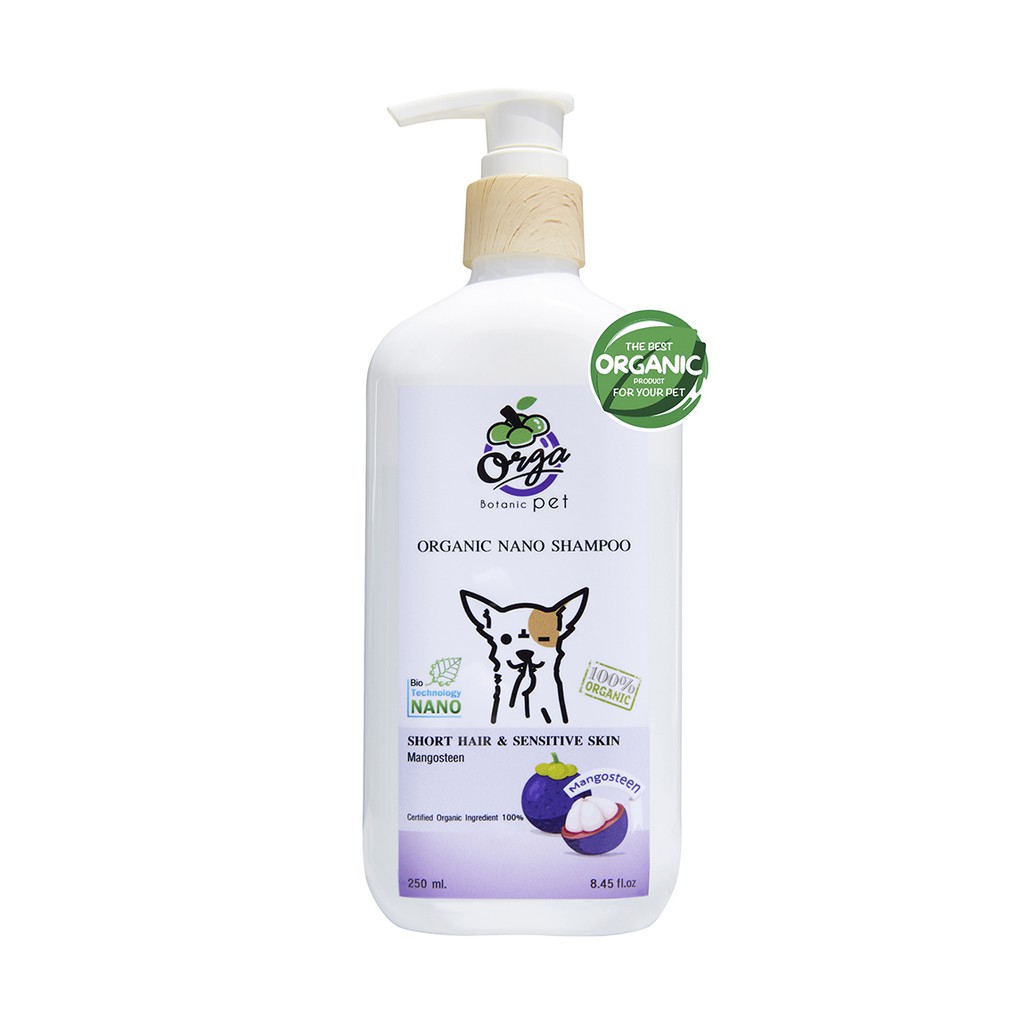 Orga Organic Nano Shampoo / Short hair&Sensitive Skin / 250 ml.
