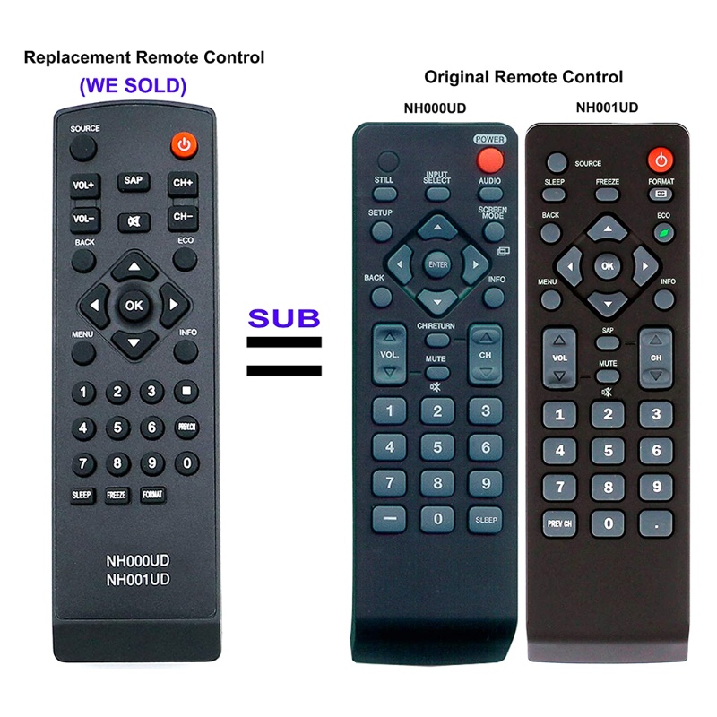 Niki TV CLC320EM2F CLC401EM2F รีโมทคอนโทรล NH000UD NH001UD