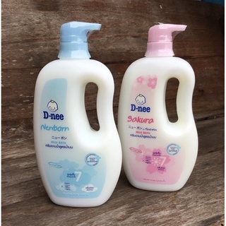 D-nee Newborn Milk Bath ครีมอาบน้ำสูตรน้ำนม 800 ml