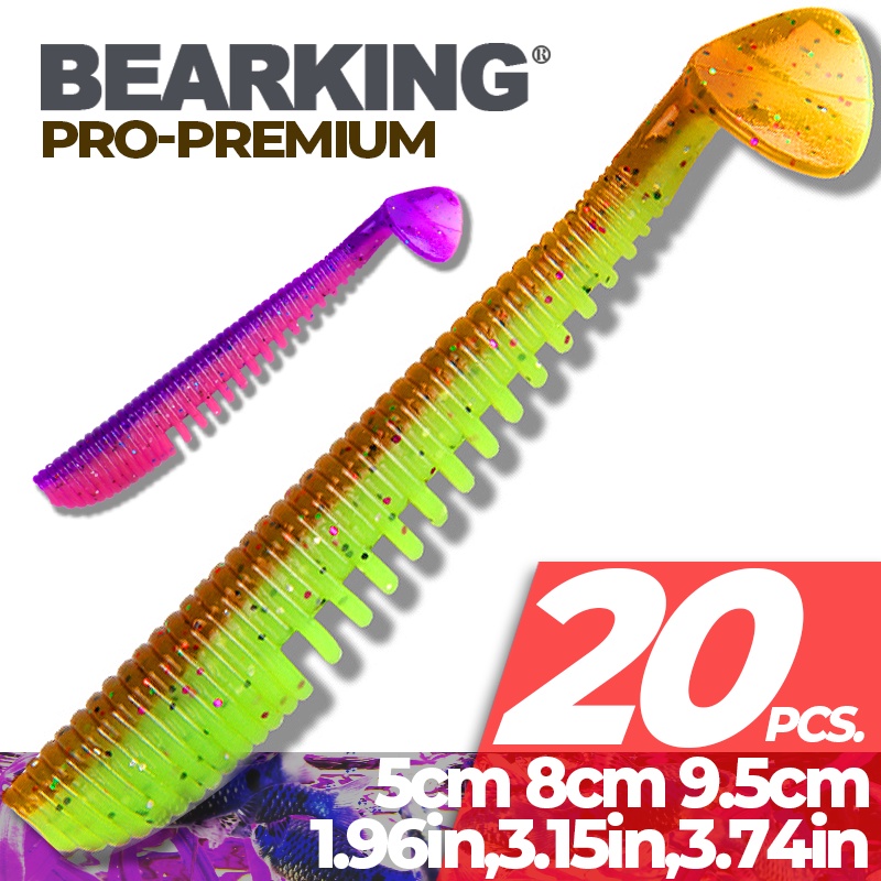 Bearking Awaru เหยื่อตกปลา 5 ซม.8 ซม.9.5 ซม.11 ซม.เหยื่อประดิษฐ์ Wobblers เหยื่อนุ่ม Shad ปลาคาร์พซิลิโคนเหยื่ออ่อน Tackle