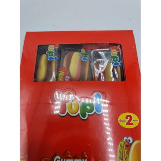 24 ชิ้น กัมมี่ รูป hotdog ฮ็อทดอก ขนมเยลลี่ กัมมี่ ขนมเด็ก ขนมกัมมี่ ขนมทรงฮอทดอก