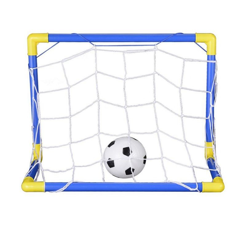 EITC Mini Portable Folding Children Goal Football Door Set Football Gate With Pump Outdoor Indoor Sports Toy 