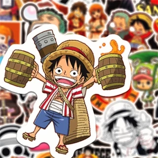 ☠ One Piece . Sailing Adventure Series 03 Stickers ☠ 50Pcs/Set Anime Luffy Chopper Zoro Nami Waterproof DIY Fashion Decals Doodle Stickers