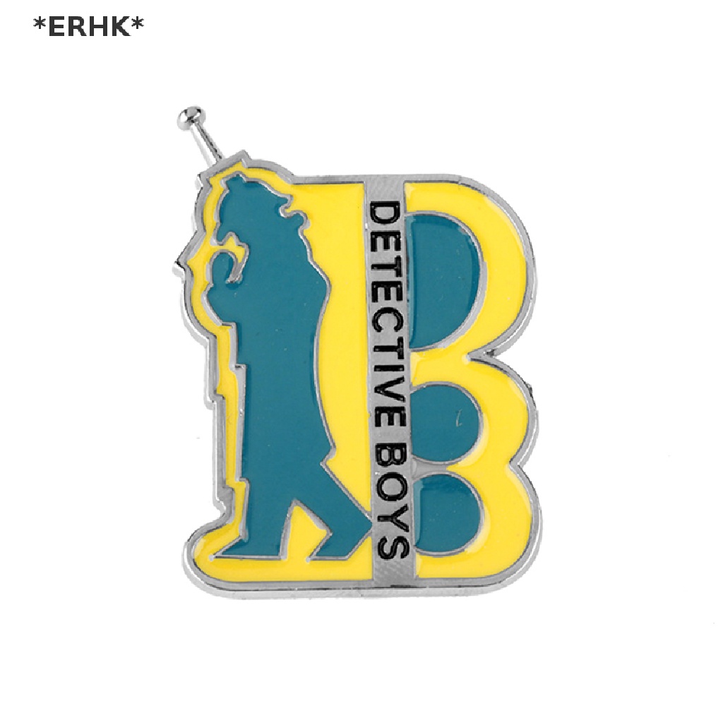 Erhk พวงกุญแจ จี้รูปนักสืบโคนัน สําหรับแขวนตกแต่งรถยนต์