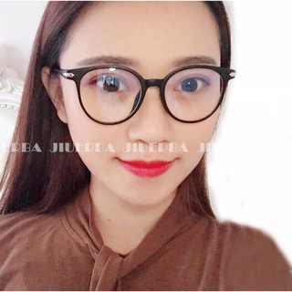 【แว่นตาแว่นกรองแสง】Korean Design Retro Transparent Color Eyeglasses Women/Men Anti Radiation