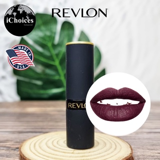 [Revlon] Super Lustrous Lipstick, Matte, 021 Black Cherry 4.2 g เรฟลอน ลิปสติก เนื้อแมตต์