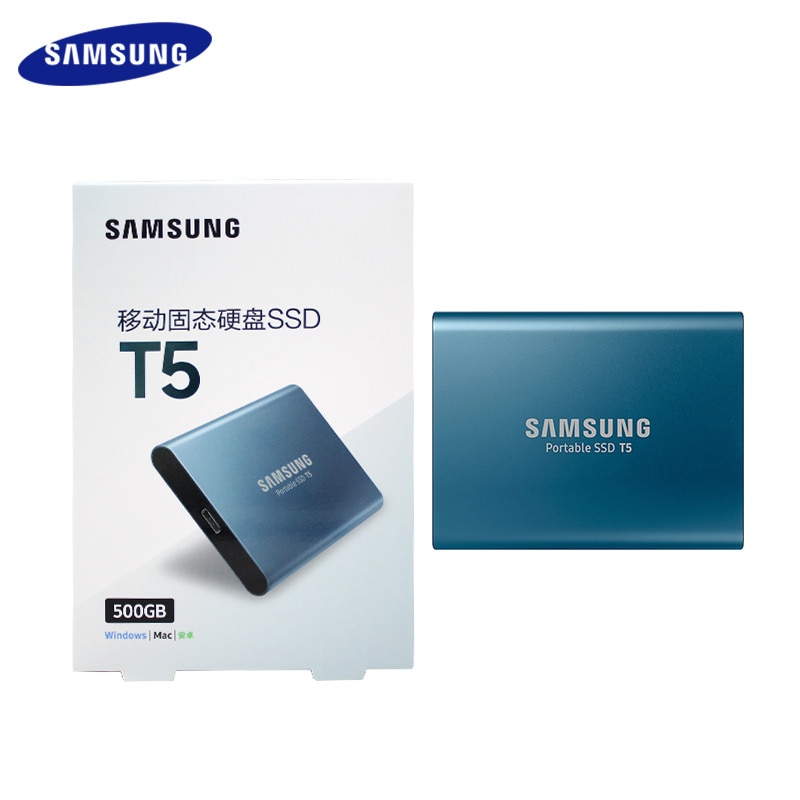 SAMSUNG External SSD T5 500GB 1TB Portable Solid State Disk High Speed Flash Hard Disk Compatible With Phone/Computer