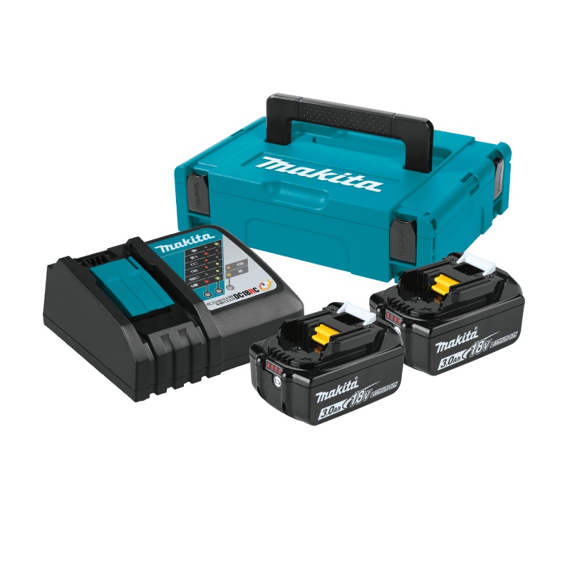[เซ็ตเเบตฯ] MAKITA POWER SOURCE KIT : MKP1RF182 (199381-8) : ชุดเซ็ทแบตเตอรี่ 18V 3.0Ah