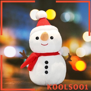 [Koolsoo1] ตุ๊กตาการ์ตูนสโนว์แมนน่ารัก ผ้ากํามะหยี่ขนนิ่ม สําหรับตกแต่ง