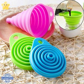 ✬Star✩Silicone Gel Collapsible Funnel Hopper Kitchen Gadget Tool