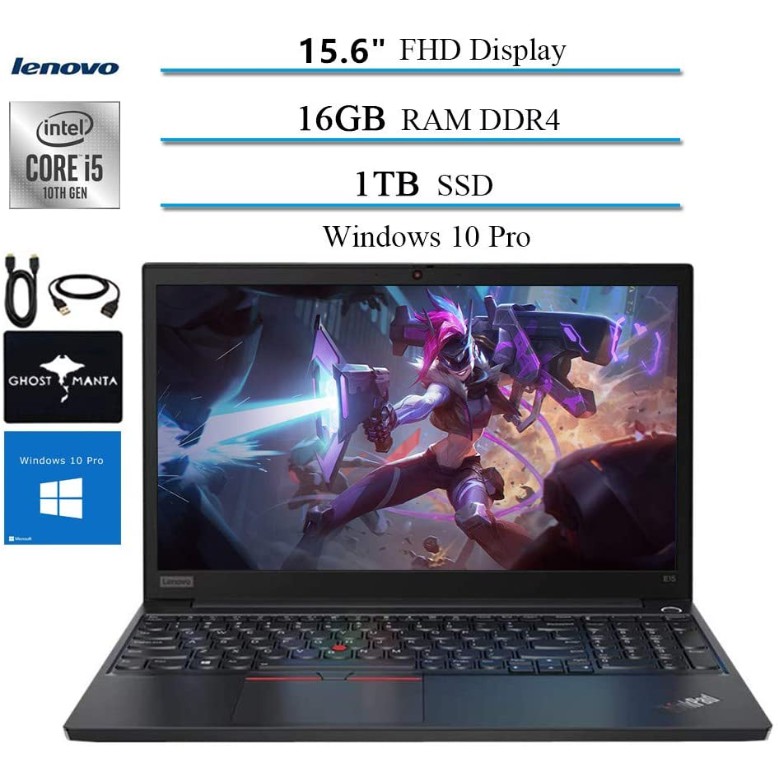 2020 Lenovo Thinkpad E15 15 6 Fhd Business Laptop Computer 10th Gen Intel I5 10210u Up To 4 20ghz Beat I7 8550u 16g Shopee Thailand