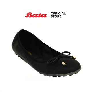 *Best Seller* Bata LADIESCASUAL รองเท้าลำลองแฟชั่นสตรี BALLARINA แบบสวม สีดำ รหัส 5516282