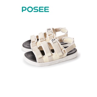 (พร้อมส่ง)Posee velcro Kee Style รองเท้าแตะรัดส้น ส้นหนา สำหรับผู้หญิง ผู้ชาย