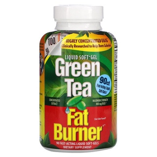 Green Tea สูตร Fat Burner บรรจุ Soft Gel แบบออกฤทธิ์เร็ว 90 แคปซูล