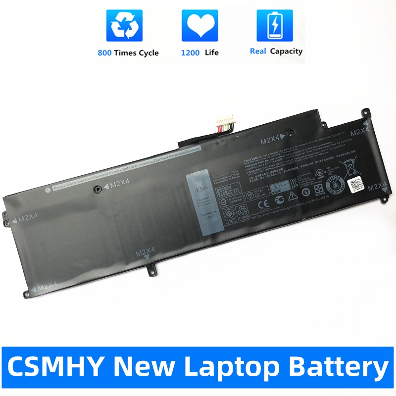 CSMHY NEW P63NY Battery For DELL Latitude 13 7370 13-7370 E7370 N3KPR P63NY XCNR3 WY7CG 7.6V 43Wh