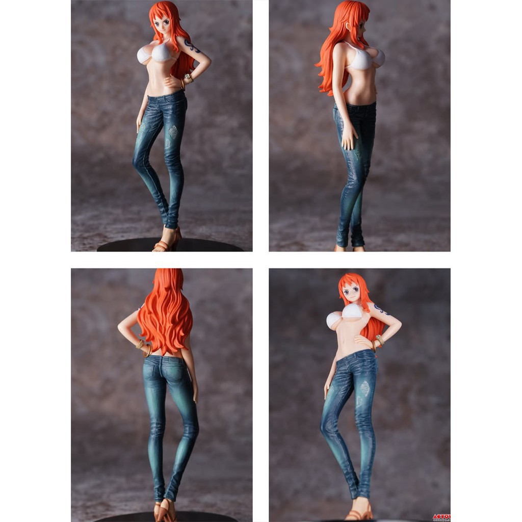 One Piece Jeans Freak กางเกงย นส Nami White Style Kings ม อนางแบบ Shopee Thailand
