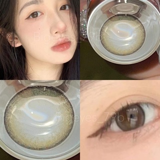 ✨Brown ขนาดตาโต (Bigeyes) ☀️กรองแสง uv จดทะเบียนถูกต้อง 🇰🇷คอนแทคเลนส์สัญชาติเกาหลี🇰🇷