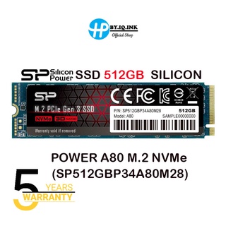 512 GB SSD (เอสเอสดี) SILICON POWER A80 M.2 NVMe (SP512GBP34A80M28)