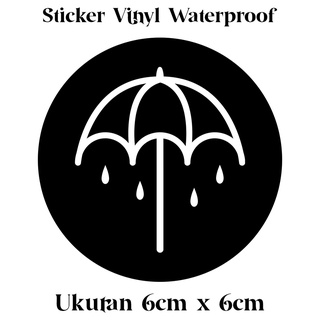 สติกเกอร์ไวนิล กันน้ํา ลายร่ม BMTH Bring Me The Horizon สําหรับติดตกแต่ง