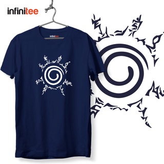 ไม่มีที่สิ้นสุด Naruto Hokage Seal Shirt in Navy Blue  เสื้อยืด  สำหรับผู้ชาย Women Unisex T shirt MNL