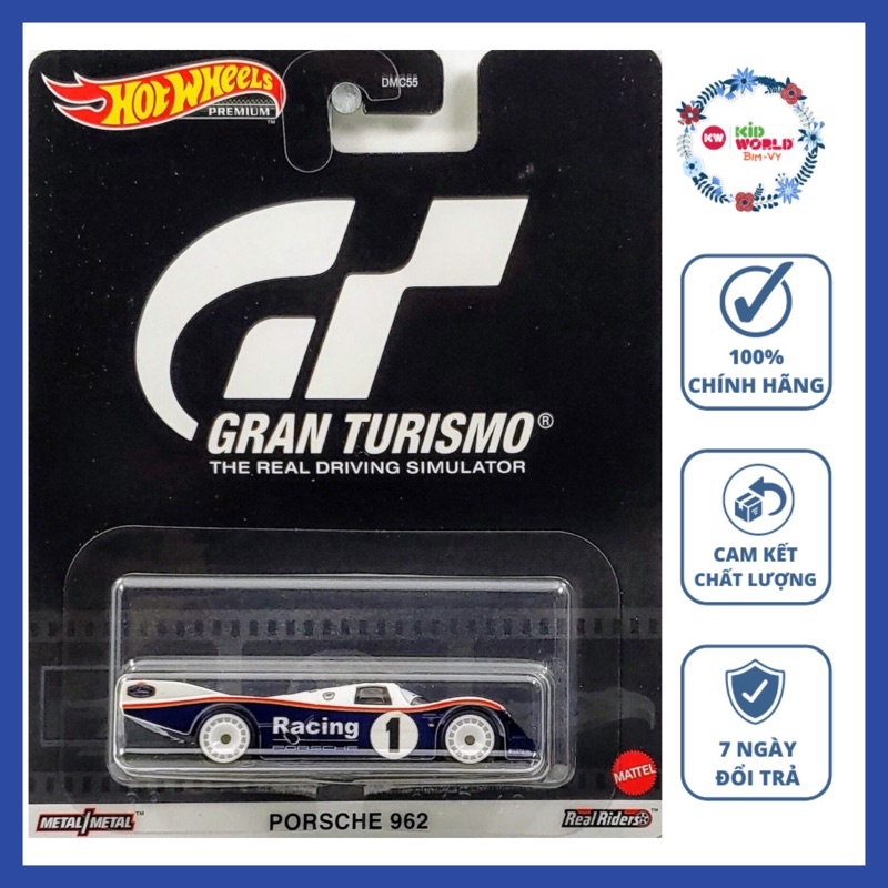 Hot Wheels Premium Gran Turismo Porsche 962 GJR40 รถโมเดล ล้อยาง.
